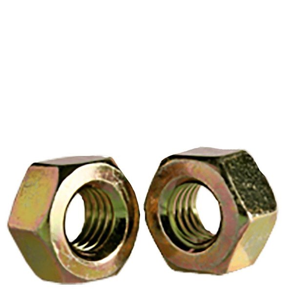 Newport Fasteners Heavy Hex Nut, 1/2"-13, Steel, Grade A, Zinc Yellow, 31/64 in Ht, 100 PK 578506-PR-100